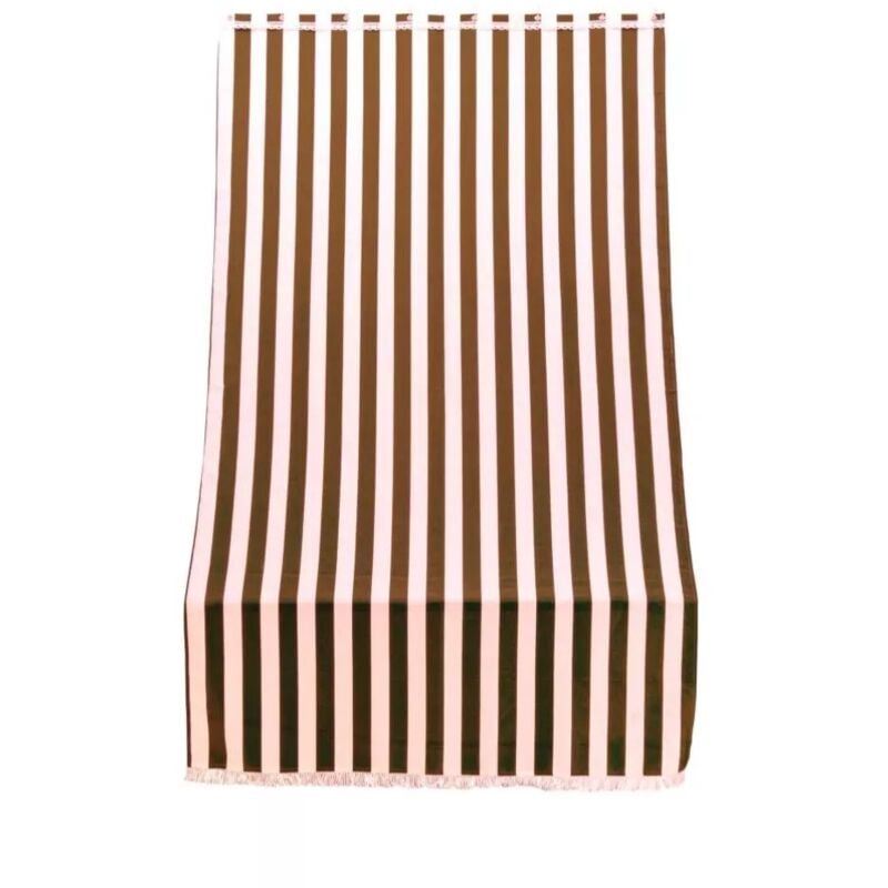 foto del prodotto tenda da sole con anelli per porta essenza righe marroni h 300 x 140 cm