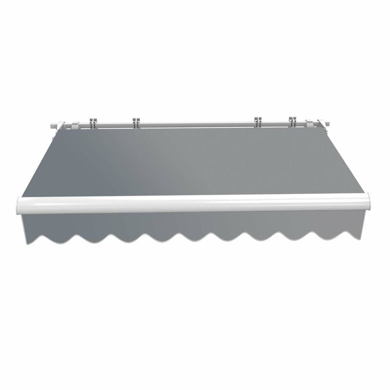 foto del prodotto tenda da sole con bracci a snodo e protezione uv 2,5x2m antracite montaggio a parete balcone toboli