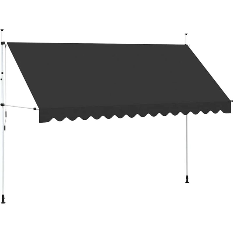 foto del prodotto tenda da sole da balcone retrattile manuale antracite varie dimensioni dimensioni 400 cm