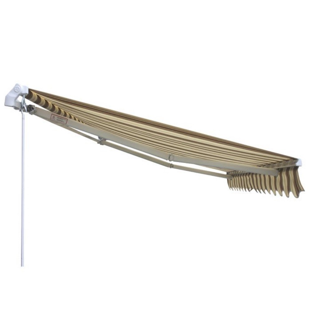 foto del prodotto tenda da sole fissa itaca 2,5 x 2 metri colore beige e verde verdelook