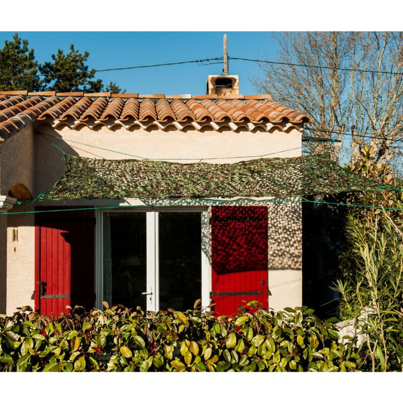 foto del prodotto tenda da sole forata camouflage werka pro2 x 3 metri 6m 
