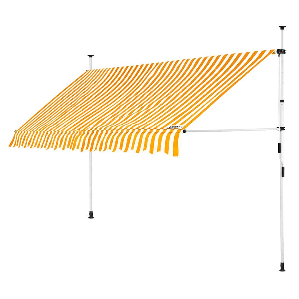foto del prodotto tenda da sole giallo bianco 350cm