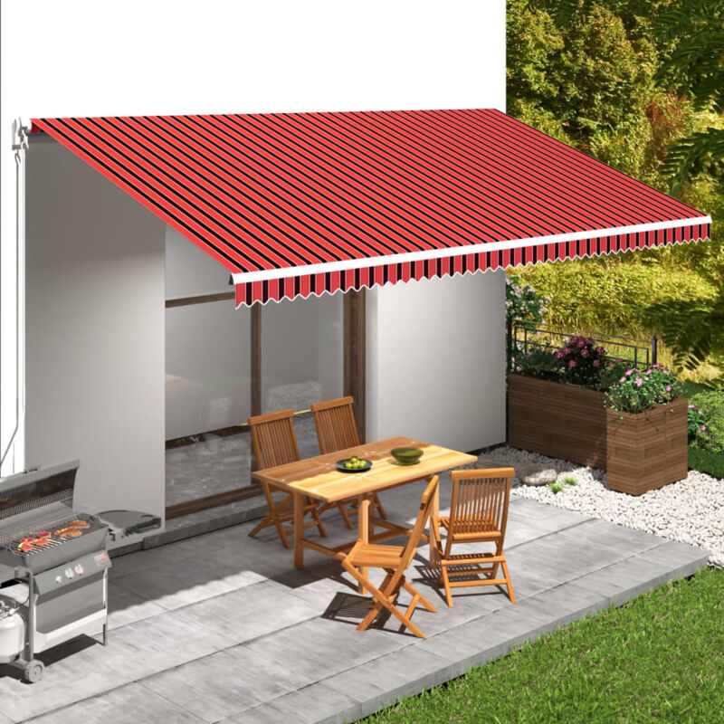 foto del prodotto tenda da sole in tela arancione e marrone 600x300 cm - vidaxl
