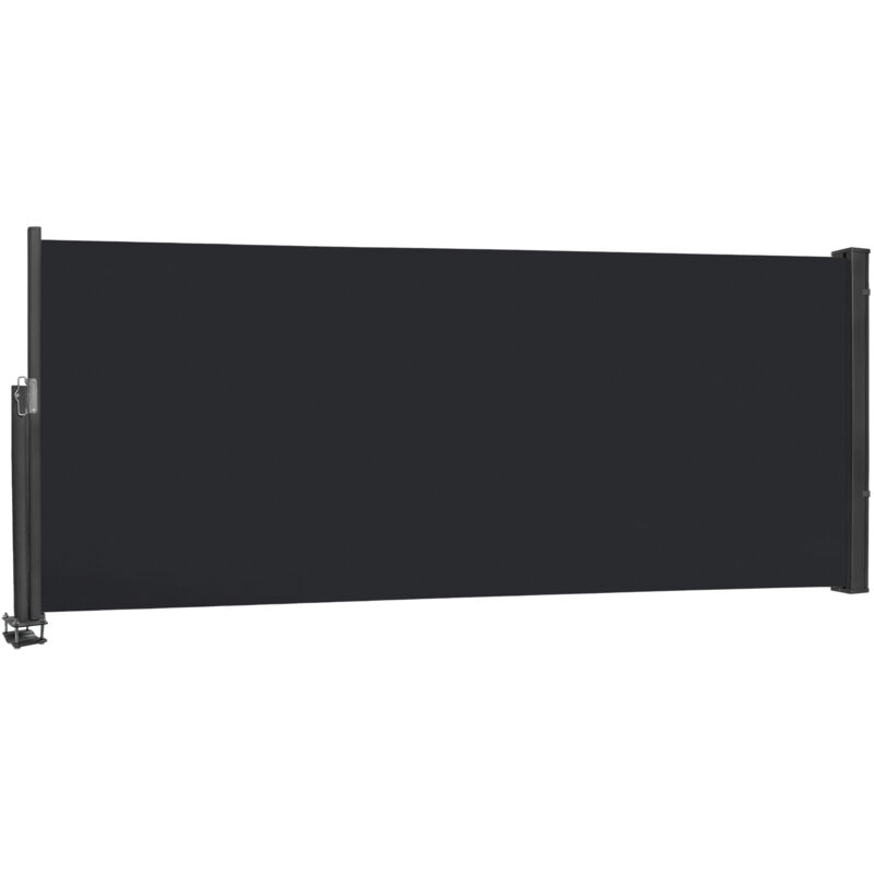 foto del prodotto tenda da sole laterale 100x300 cm,tenda da sole allungabile, protezione solare in poliestere, protezione privacy, protezione dal vento per giardino,