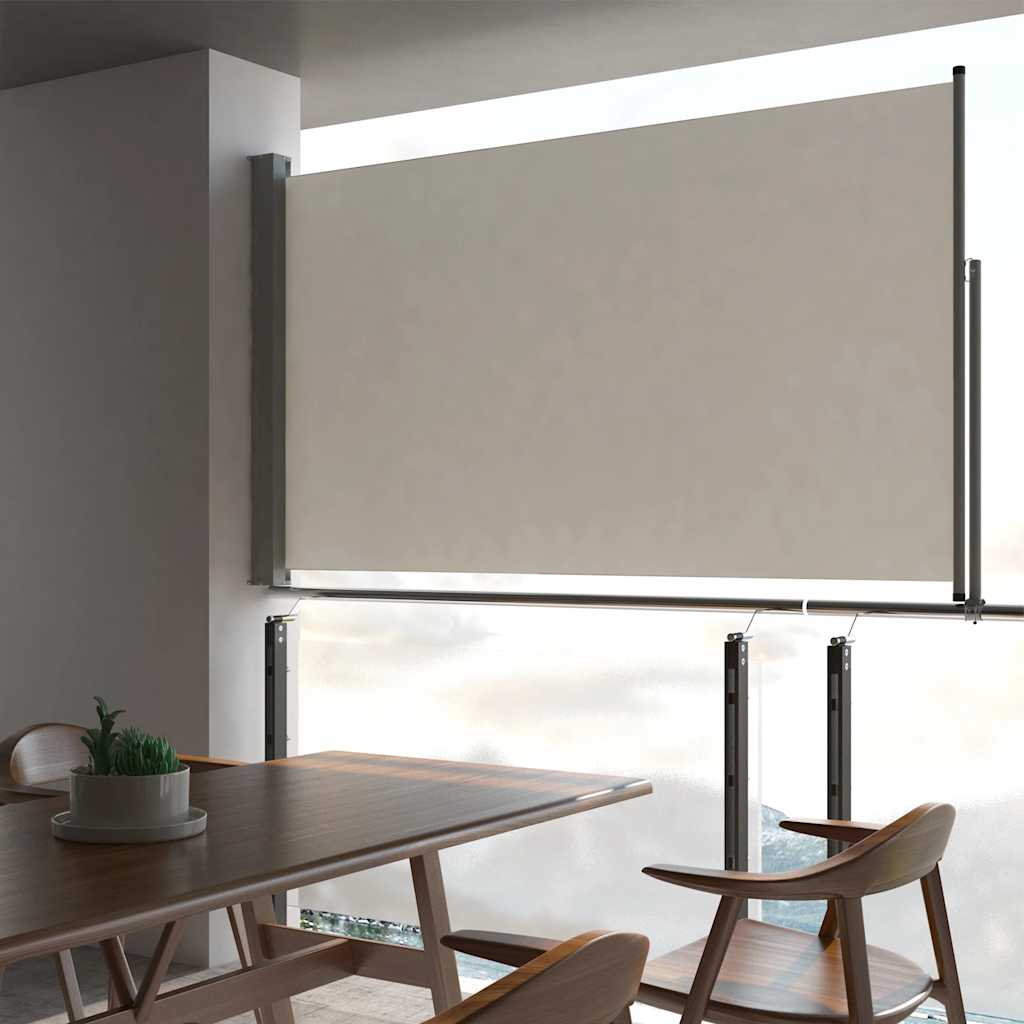 foto del prodotto tenda da sole laterale retrattile 140 x 300 cm crema cod mxl 66397