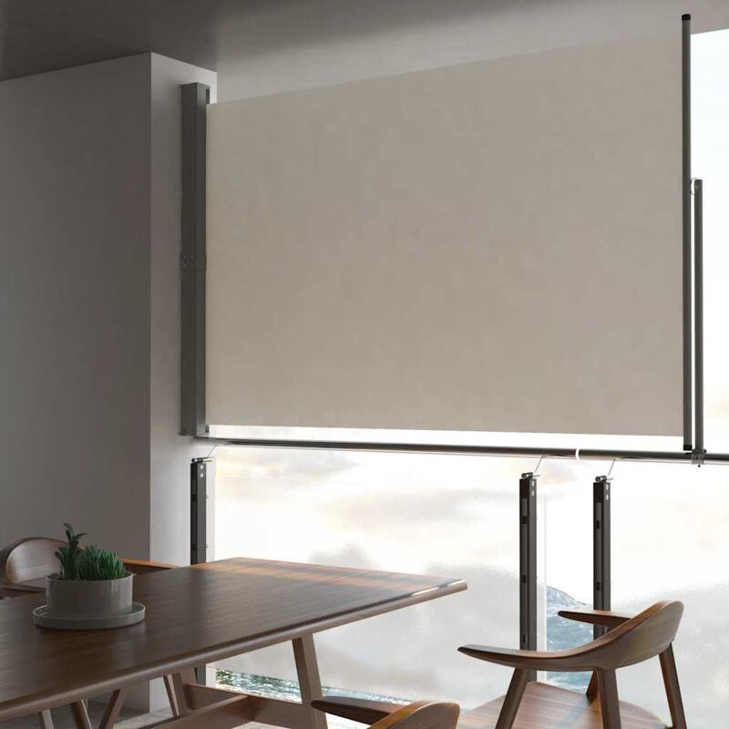 foto del prodotto tenda da sole laterale retrattile 160 x 300 cm crema vidaxl