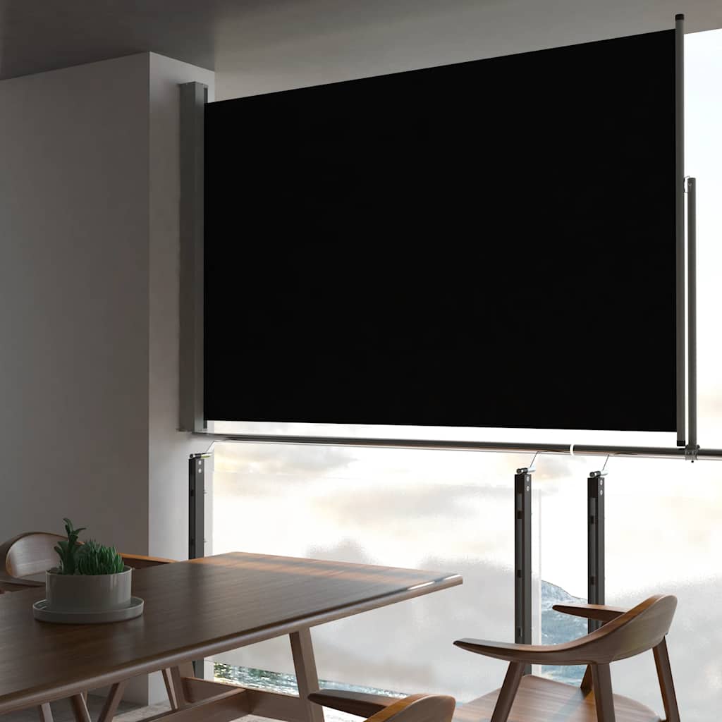 foto del prodotto tenda da sole laterale retrattile 160 x 300 cm nera