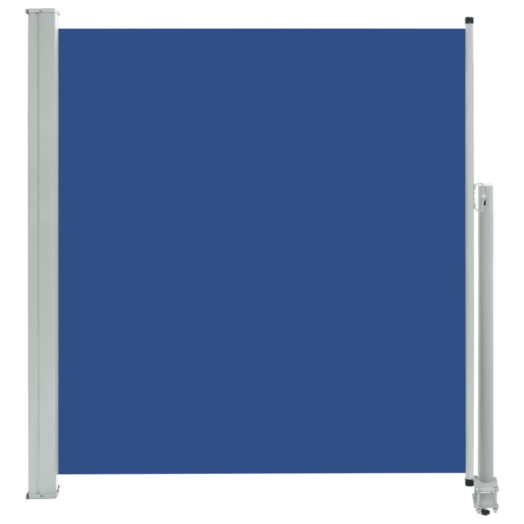 foto del prodotto tenda da sole parasole laterale retrattile per patio giardino terrazza balcone schermo di protezione visiva 140 x 300 cm blu 02 0007227