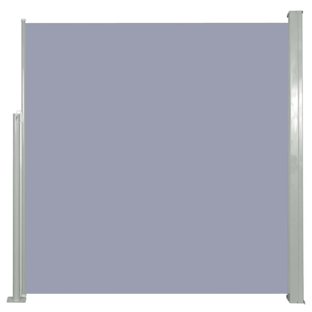 foto del prodotto tenda da sole parasole laterale retrattile per patio giardino terrazza balcone schermo di protezione visiva 140 x 300 cm grigio 02 0007089