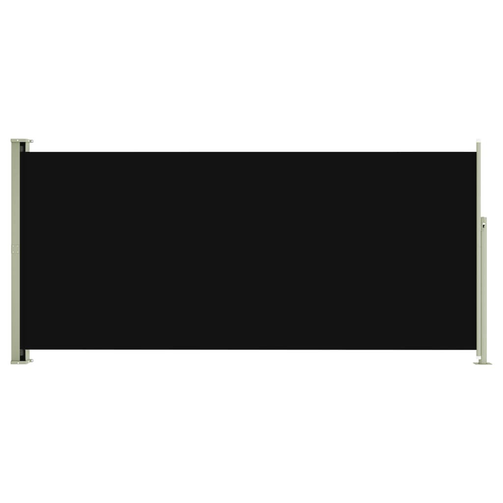 foto del prodotto tenda da sole parasole laterale retrattile per patio giardino terrazza balcone schermo di protezione visiva 140 x 300 cm nero 020007246