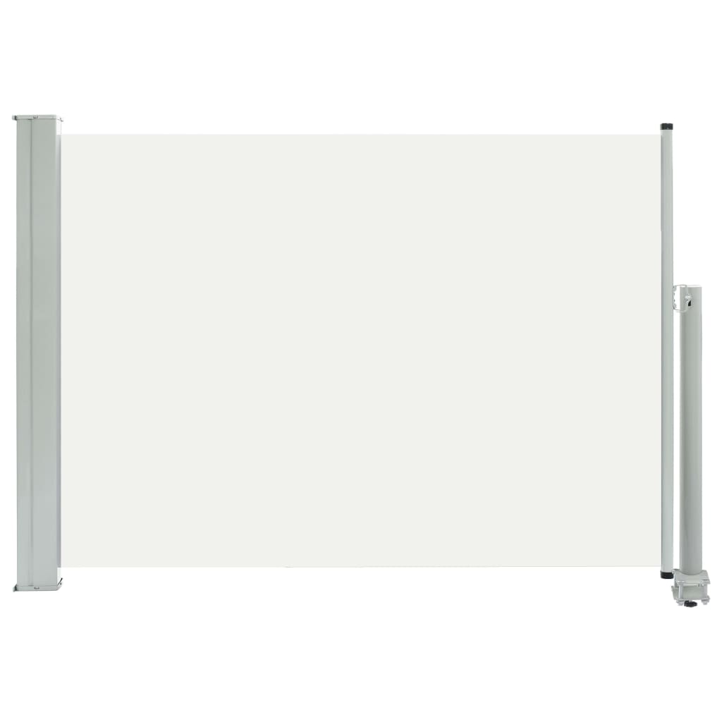 foto del prodotto tenda da sole parasole laterale retrattile per patio giardino terrazza balcone schermo di protezione visiva 80 x 300 cm crema 02 0007395