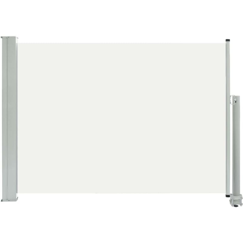 foto del prodotto tenda da sole parasole laterale retrattile per patio giardino terrazza balcone schermo di protezione visiva 80 x 300 cm crema 020007395