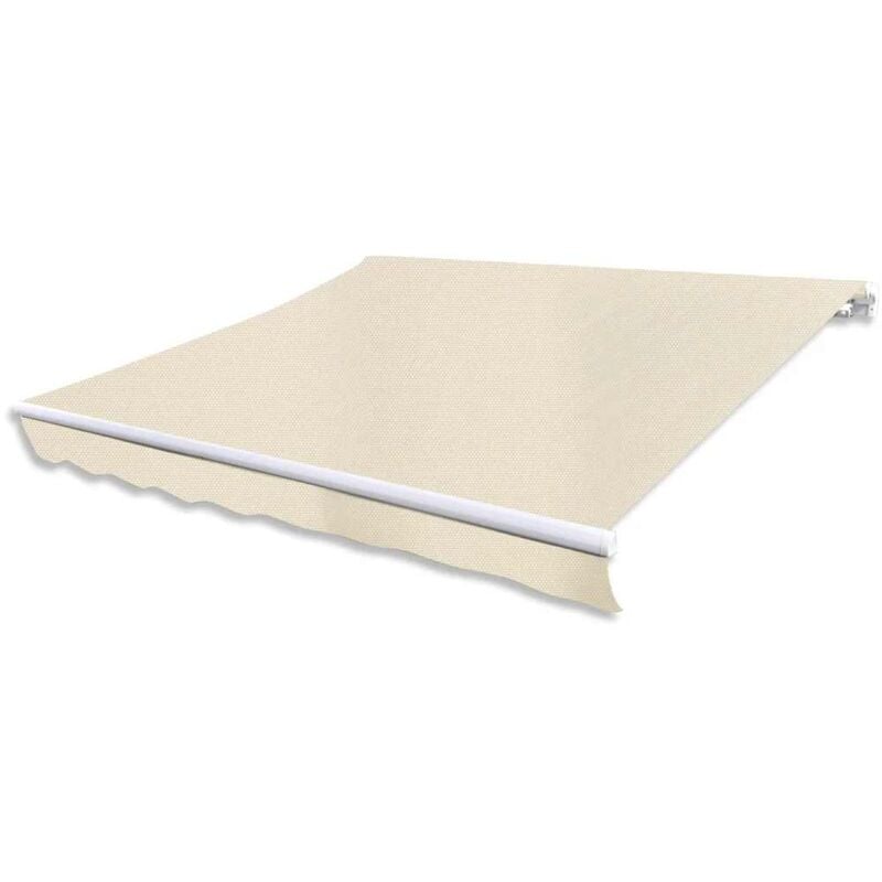 foto del prodotto tenda da sole pieghevole manuale 300 cm crema vidaxl