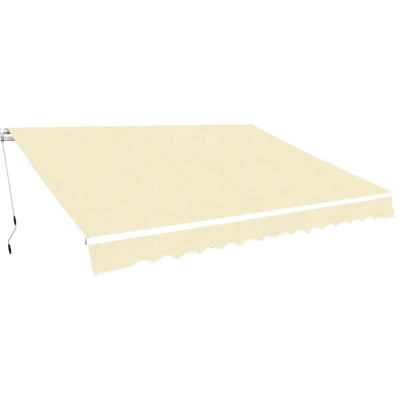 foto del prodotto tenda da sole pieghevole manuale 400 cm crema vidaxl
