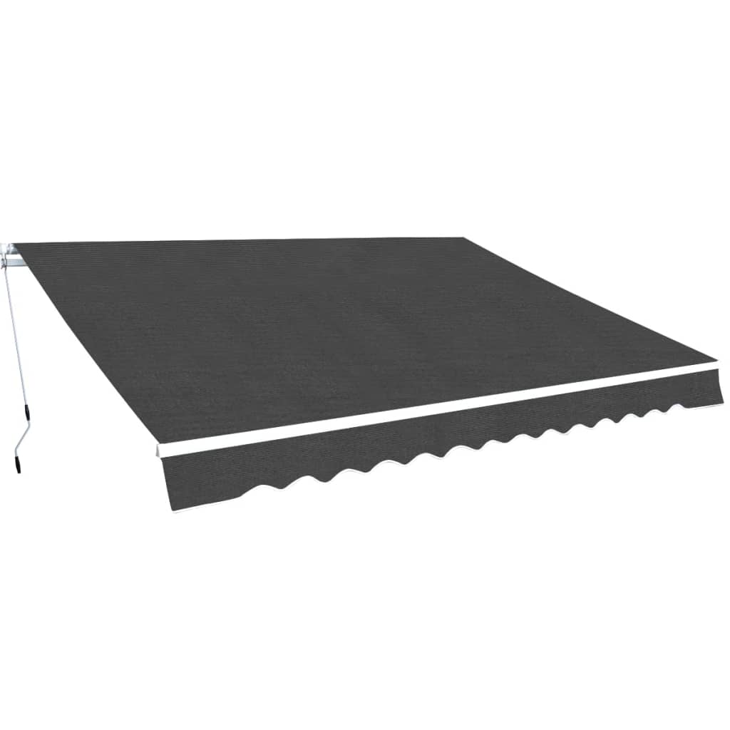 foto del prodotto tenda da sole pieghevole manuale 500 cm antracite cod mxl 62147