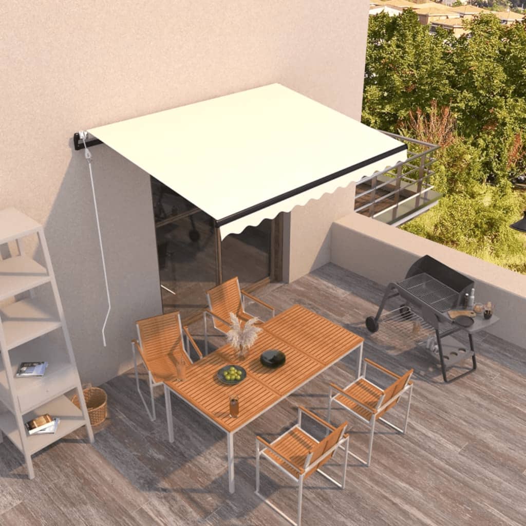 foto del prodotto tenda da sole retrattile automatica 350x250 cm crema cod mxl 60727