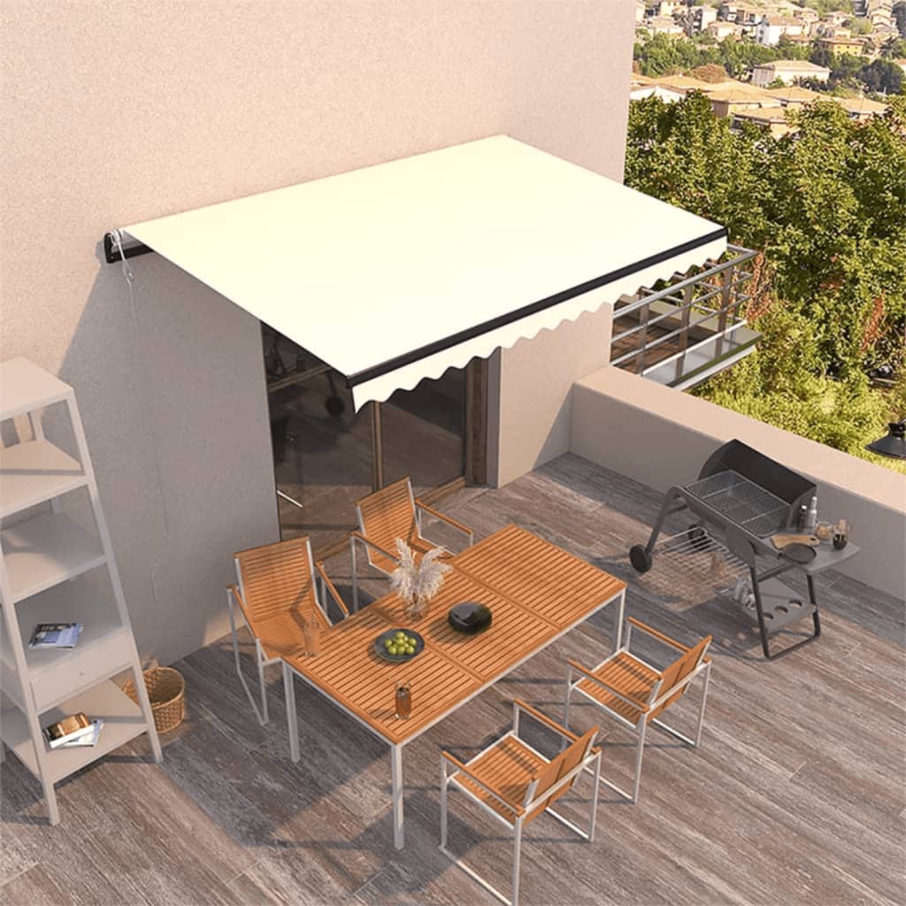 foto del prodotto tenda da sole retrattile automatica 450x350 cm crema cod mxl 54960