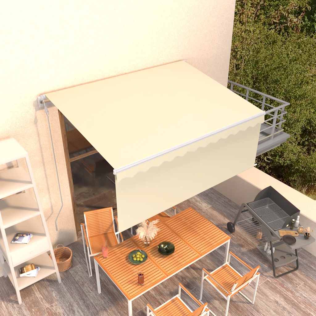 foto del prodotto tenda da sole retrattile automatica con parasole 3x2,5m crema