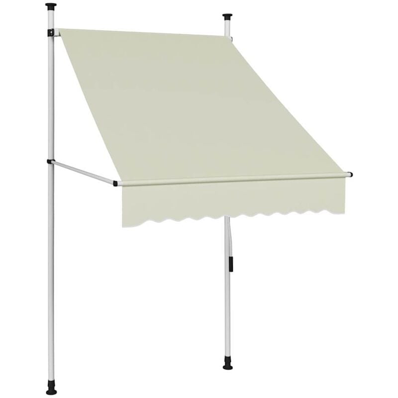 foto del prodotto tenda da sole retrattile manuale 100 cm crema vidaxl