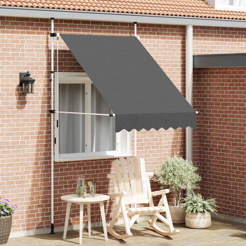 foto del prodotto tenda da sole retrattile manuale 150 cm antracite vidaxl