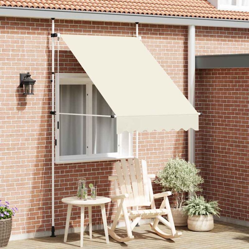 foto del prodotto tenda da sole retrattile manuale 150 cm crema vidaxl