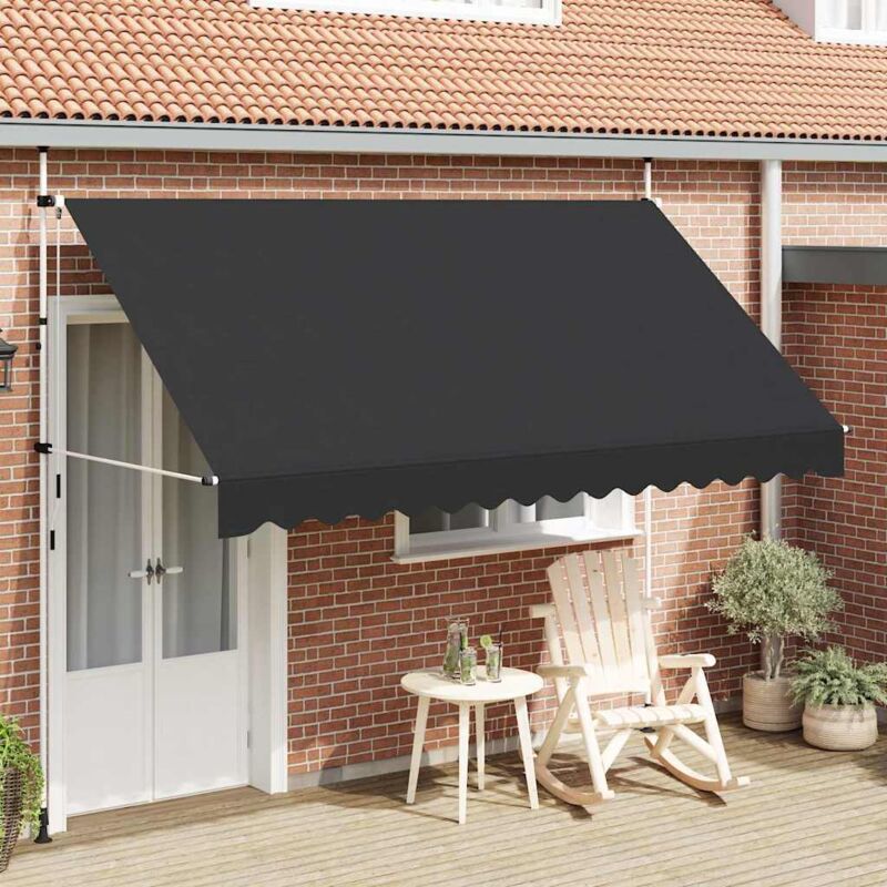 foto del prodotto tenda da sole retrattile manuale 350 cm antracite vidaxl