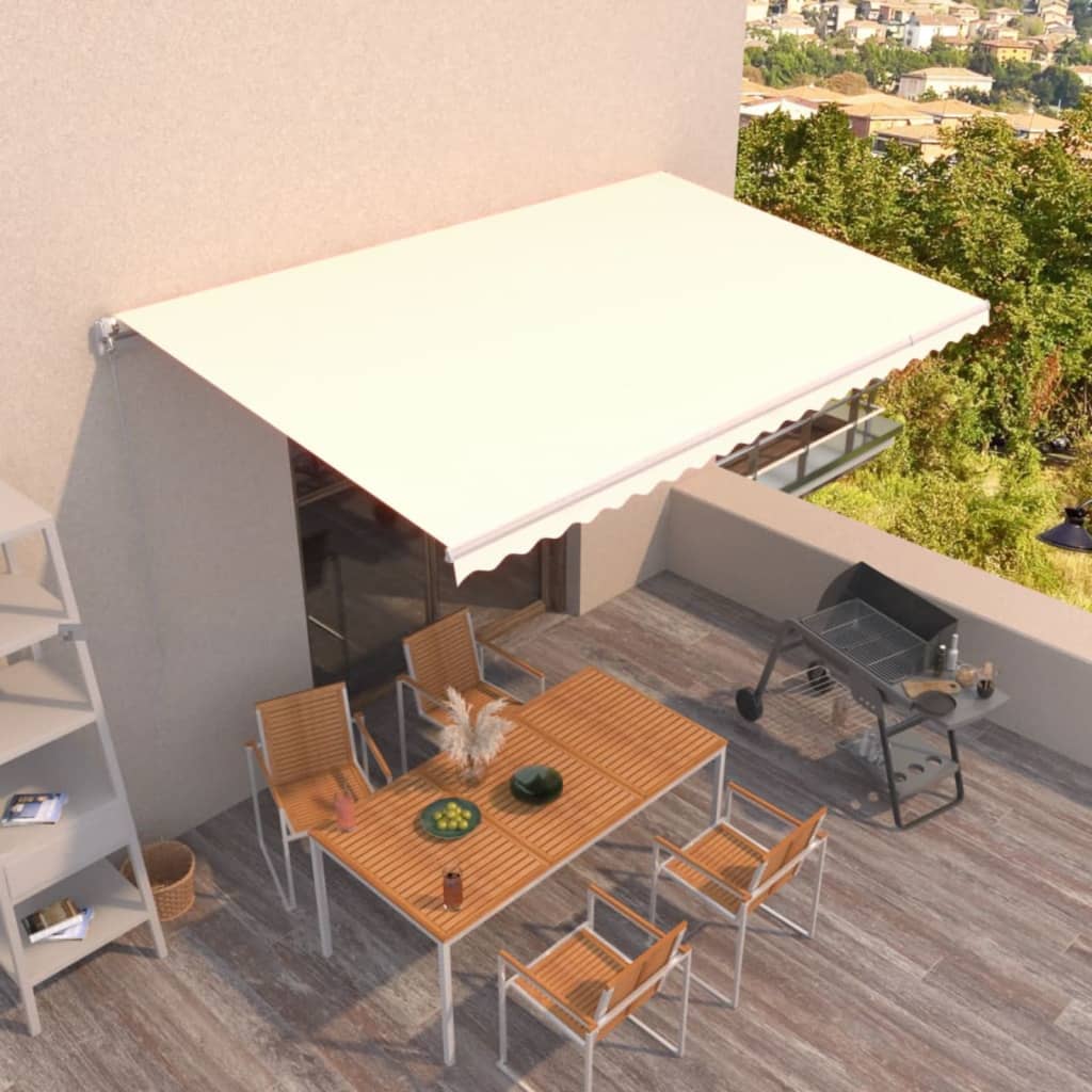 foto del prodotto tenda da sole retrattile manuale 500x350 cm crema cod mxl 55694