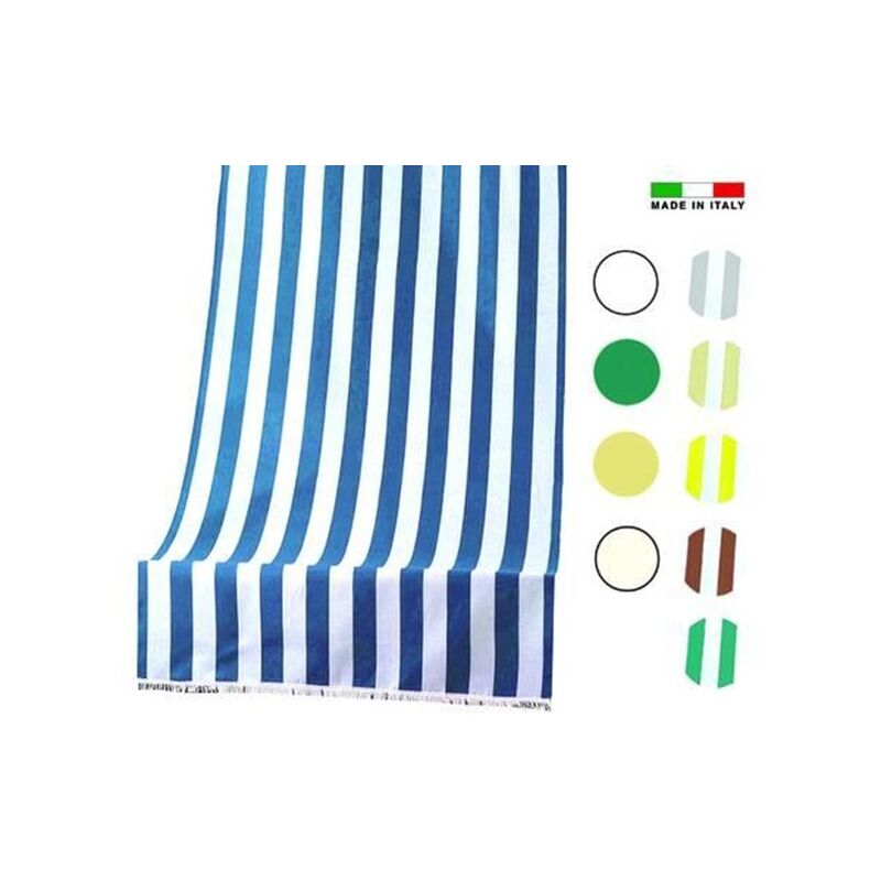 foto del prodotto tenda da sole rio con tunnel cm.140 x cm.300 h in poliestere bianco blu