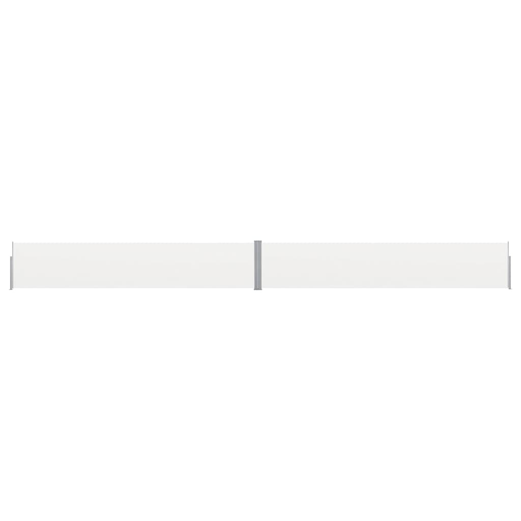 foto del prodotto tenda da sole schermata laterale retrattile per la privacy per patio giardino terrazza balcone schermo di protezione visiva 140 x 1200 cm crema 02 0007234