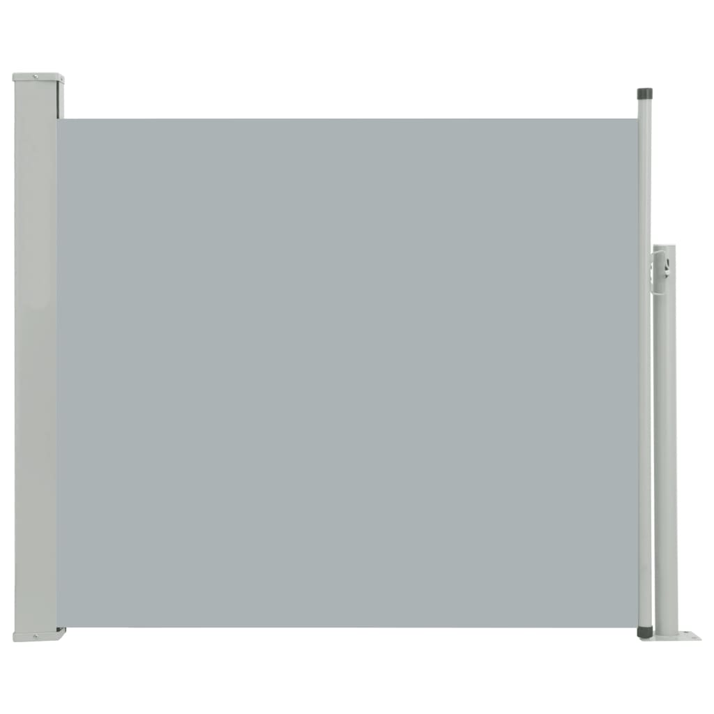 foto del prodotto tenda da sole schermo laterale retrattile per la privacy per patio giardino terrazza balcone schermo di protezione visiva 100 x 300 cm grigio 02 0007183
