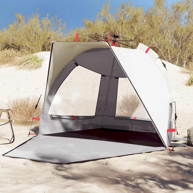foto del prodotto tenda da spiaggia 2 persone grigio rilascio rapido impermeabile