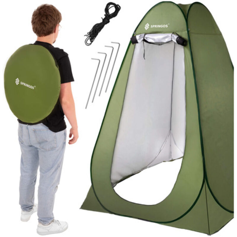 foto del prodotto tenda da spiaggia autosmontante 120x120x190 cm, spogliatoio mobile, verde.