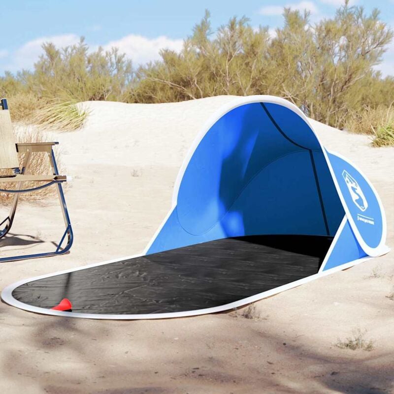 foto del prodotto tenda da spiaggia pop up azzurra impermeabile vidaxl