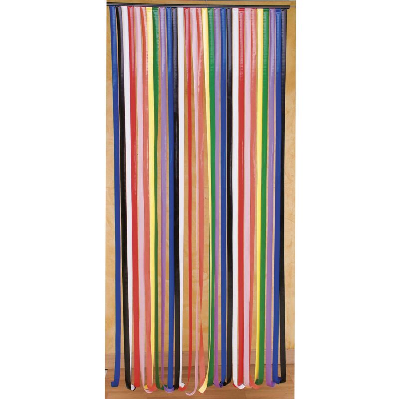foto del prodotto tenda di porta a strisce di plasticamulticolore