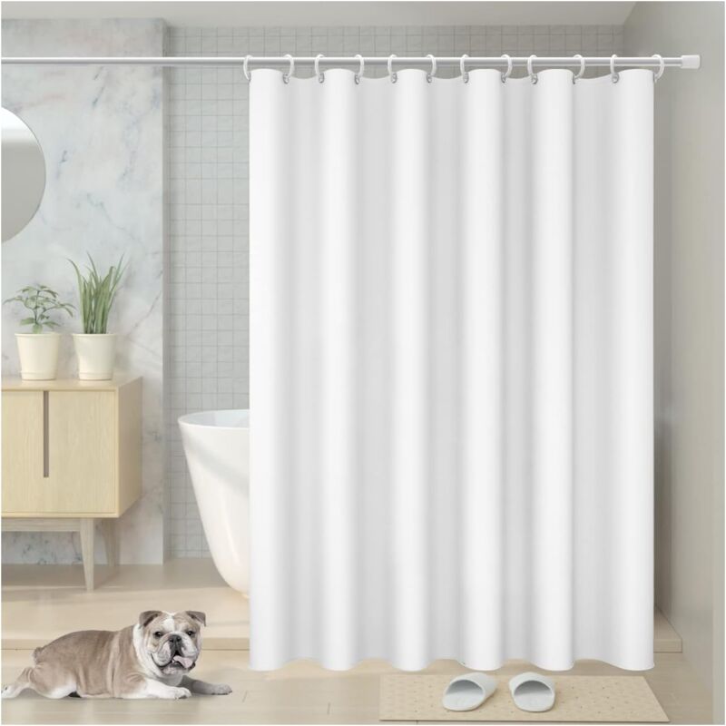 foto del prodotto tenda doccia in peva impermeabile resistente alla muffa con occhielli in metallo 150x200cm