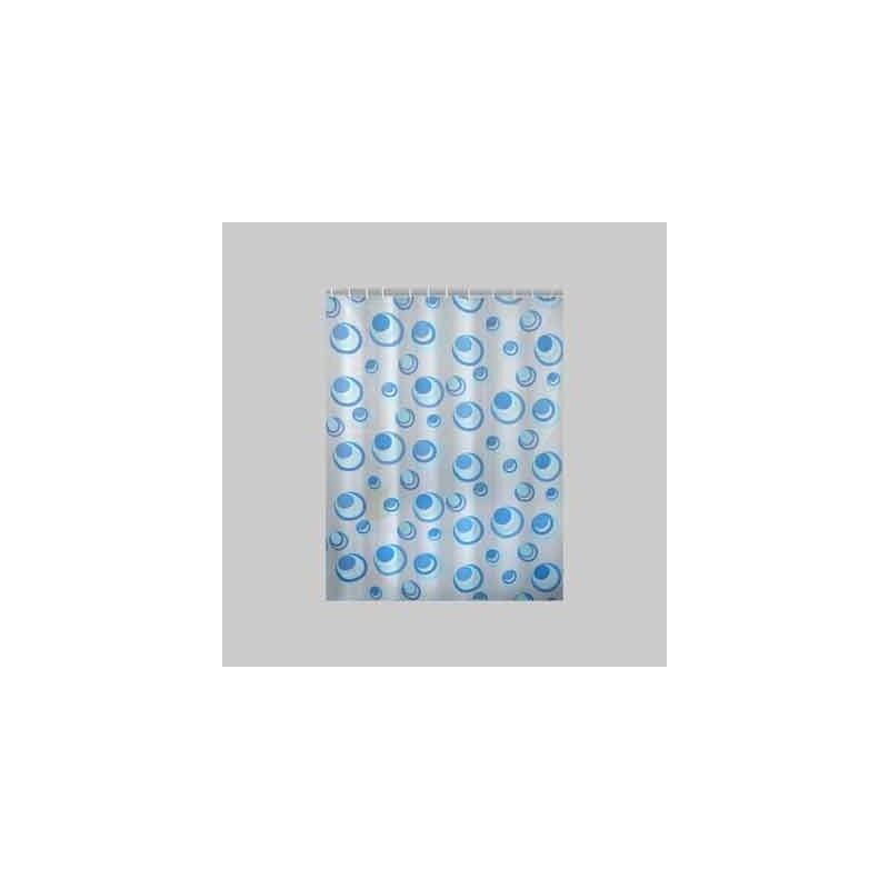 foto del prodotto tenda doccia in peva orbita 120x200 cm azzurro