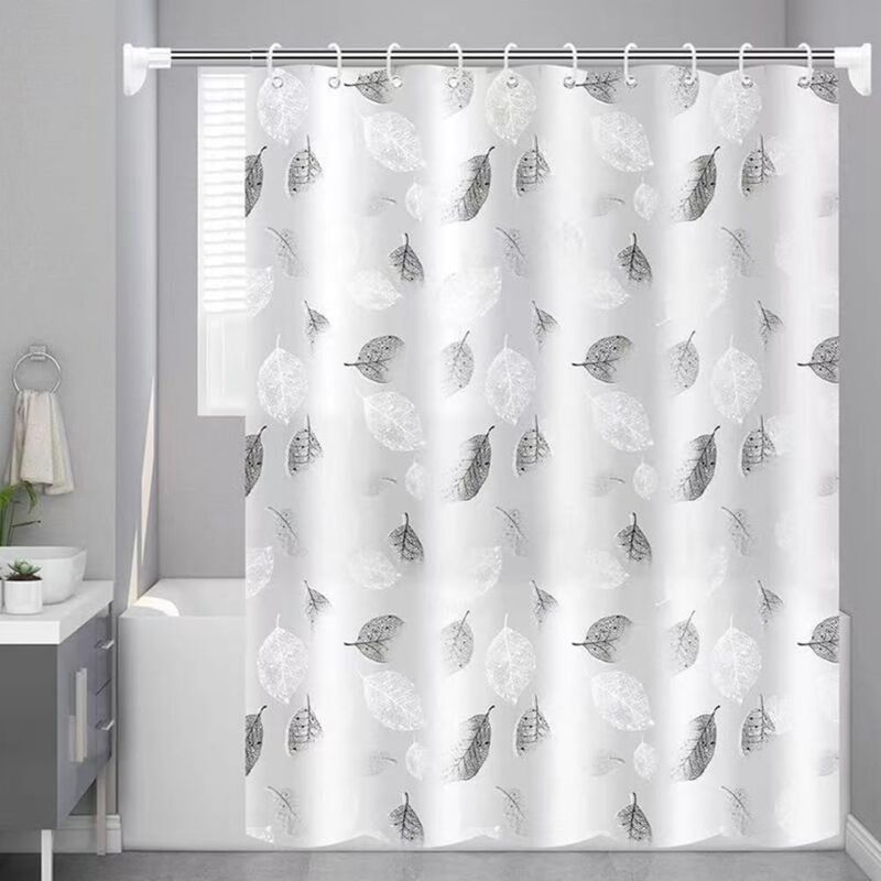 foto del prodotto tenda doccia lavabile con ganci, impermeabile, antibatterica, asciugatura rapida per bagno, doccia, bagno stile 1 180x180cm