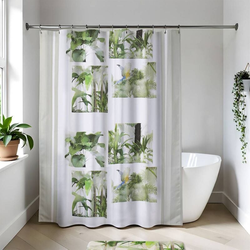 foto del prodotto tenda doccia peva 180x180 cm oasis tendance