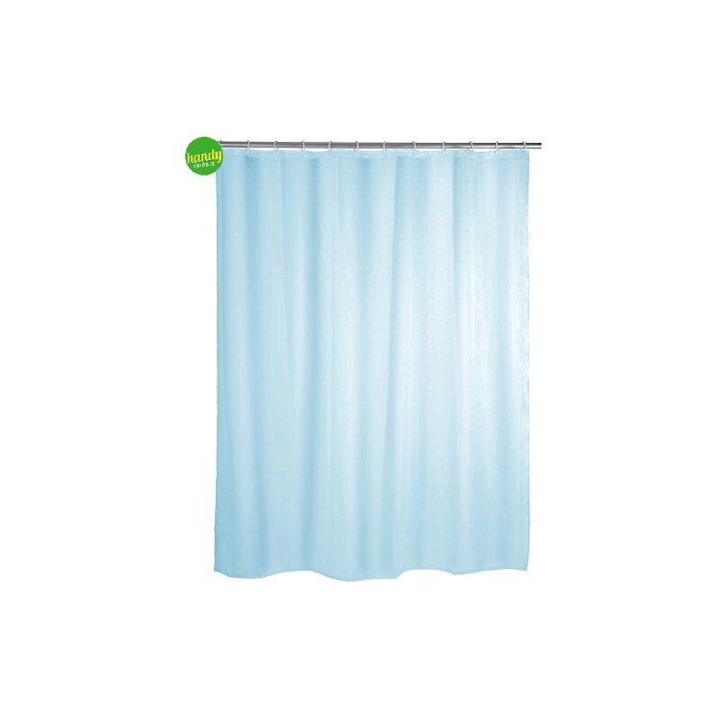 foto del prodotto tenda doccia spirella in poliestere 240 x 200 cm azzurra