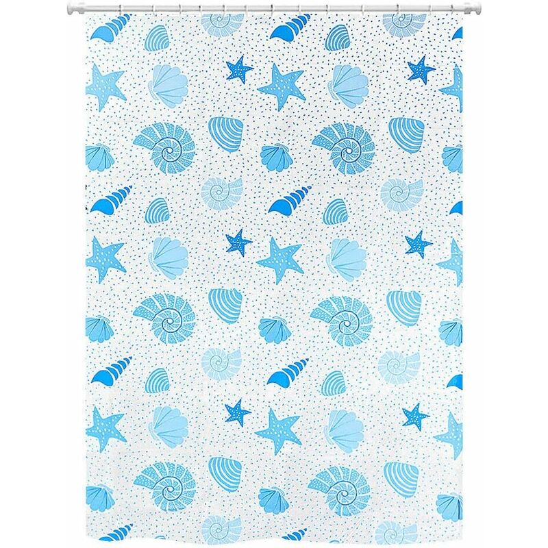 foto del prodotto tenda doccia vasca bagno 180x200 cm resistente impermeabile antimuffa moderna con ganci d