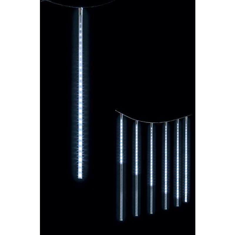 foto del prodotto tenda esterna 6m 210 led 7 tubi bianco freddo trasformatore feeric lights christmas