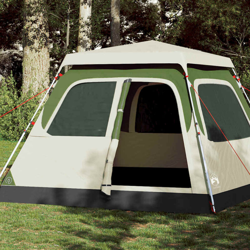 foto del prodotto tenda familiare a cupola 6 persone verde a rilascio rapido vidaxl
