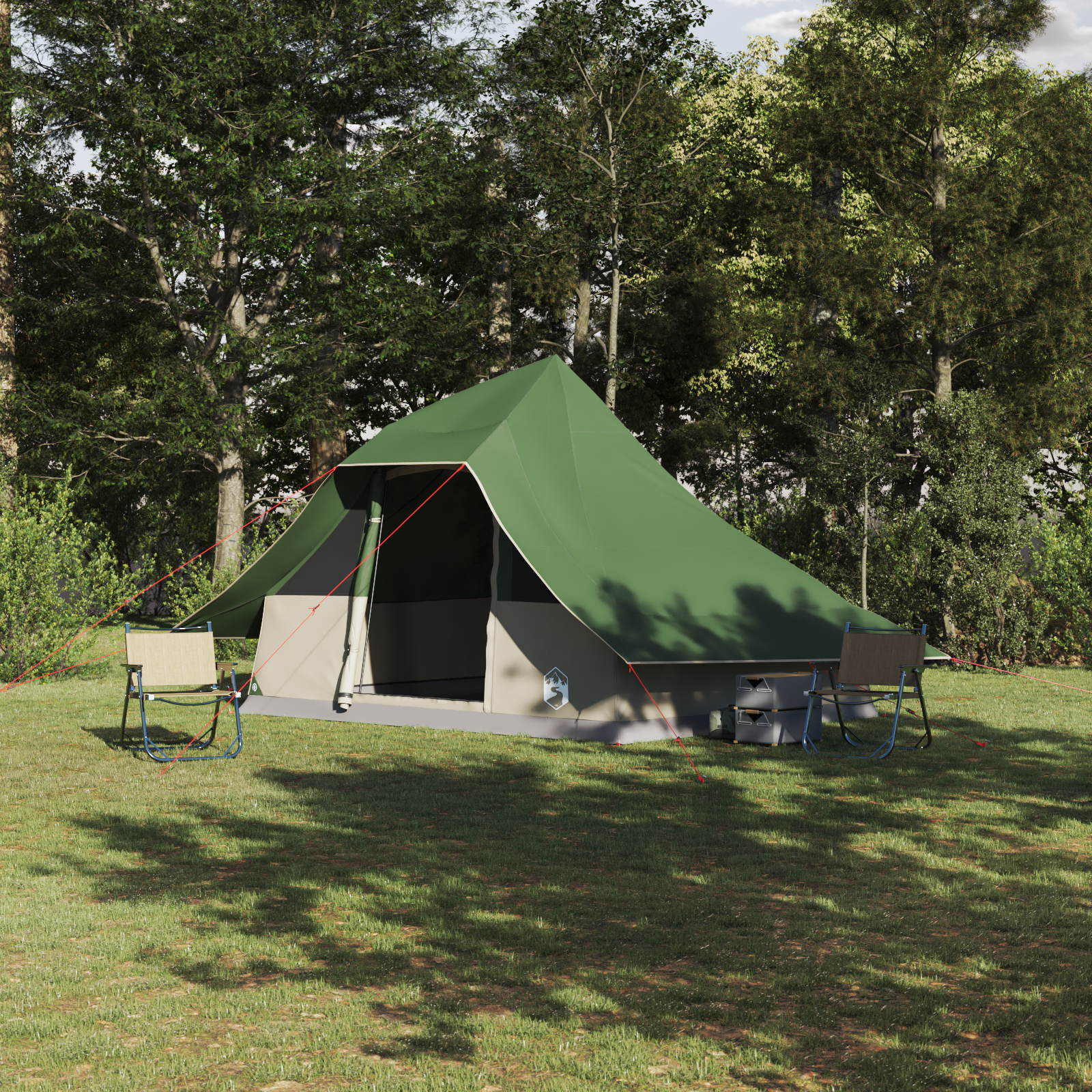 foto del prodotto tenda familiare tipi verde 10 persone impermeabile