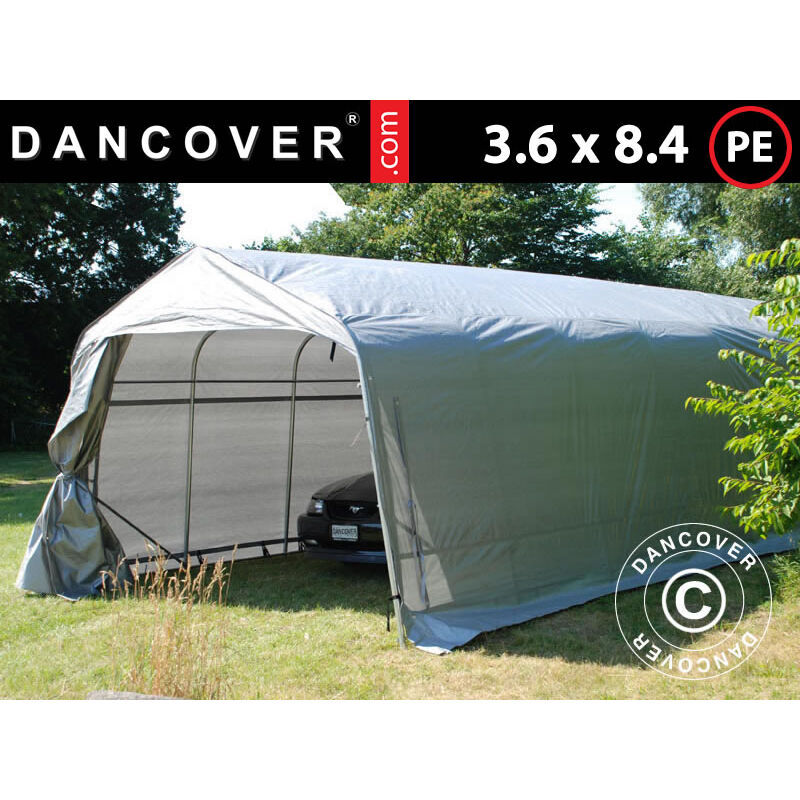 foto del prodotto tenda garage pro 3,6x8,4x2,68m pe, grigio