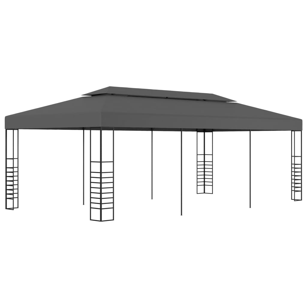 foto del prodotto tenda gazebo 3x6 m antracite cod mxl 68378