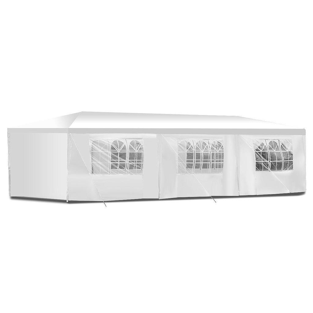 foto del prodotto tenda gazebo per feste 3x9 impermeabile bianco tendone per fiere e mercati