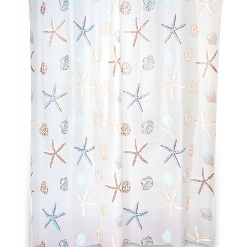 foto del prodotto tenda impermeabile doccia vasca in peva marinara h 200 con ganci mod. seychelles 240 cm
