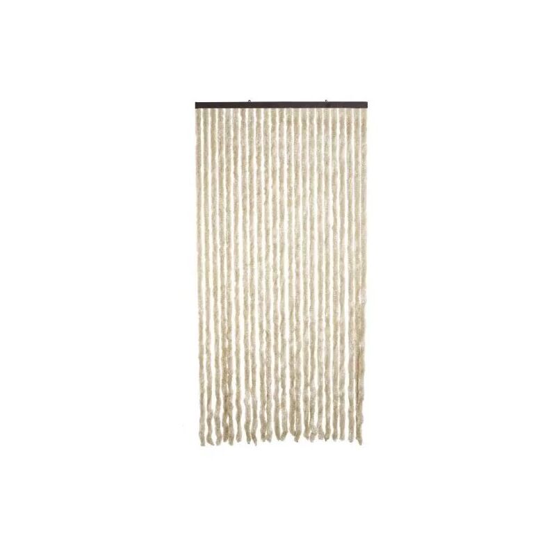 foto del prodotto tenda in ciniglia colore beige 120x230 cm.