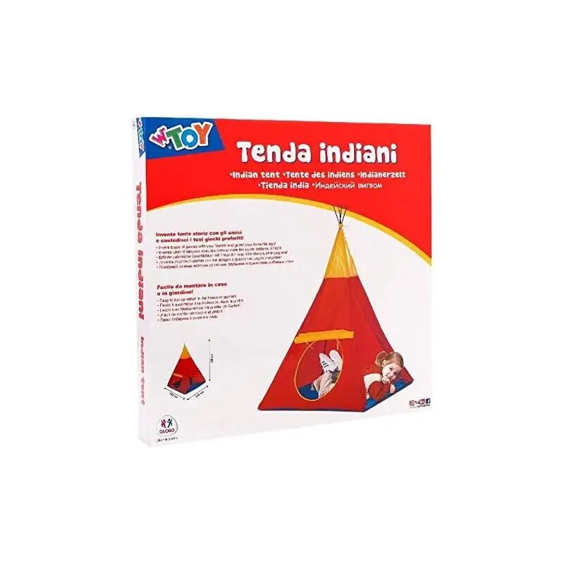 foto del prodotto tenda indiani gioco bambini 100x100x135cm casa casetta all aperto