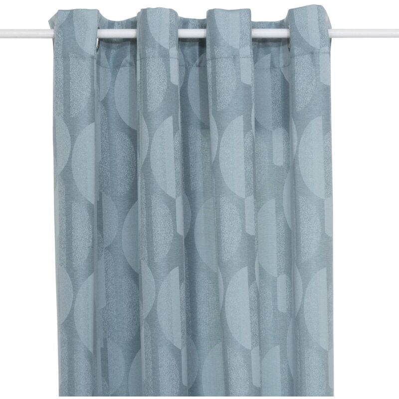 foto del prodotto tenda jacquard azzurra wimbi 140x260cm atmosphera cr ateur d int rieur
